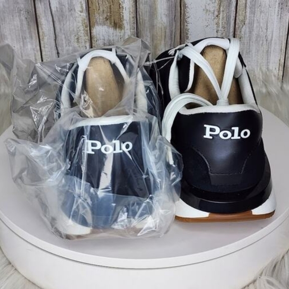 Polo Ralph Lauren Train 89 Suede-Paneled Sneakers US Mens Size 9 NIB - Picture 7 of 10